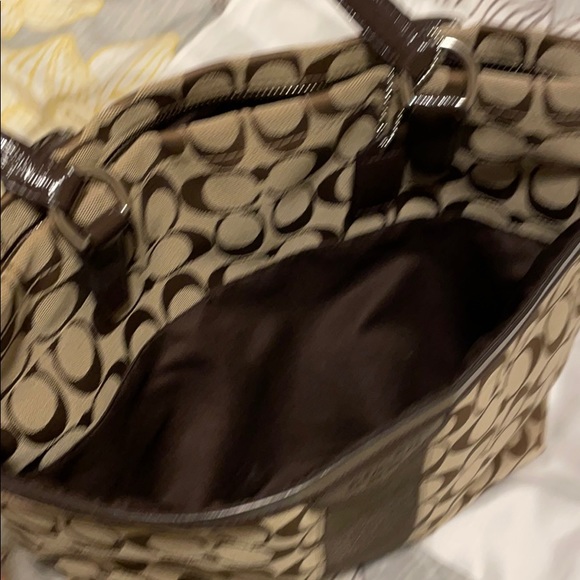 Brown Authentic Coach Purse - Picture 5 of 7